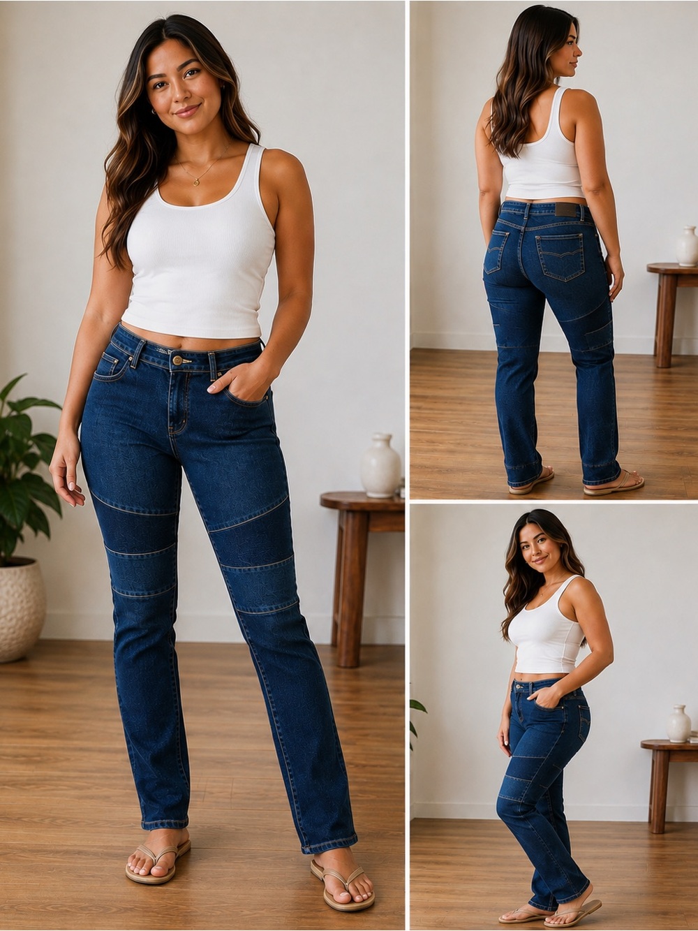 DKNY Wooster Women’s Size 18 Skinny Jeans Dark Wash Panel Detail High Rise